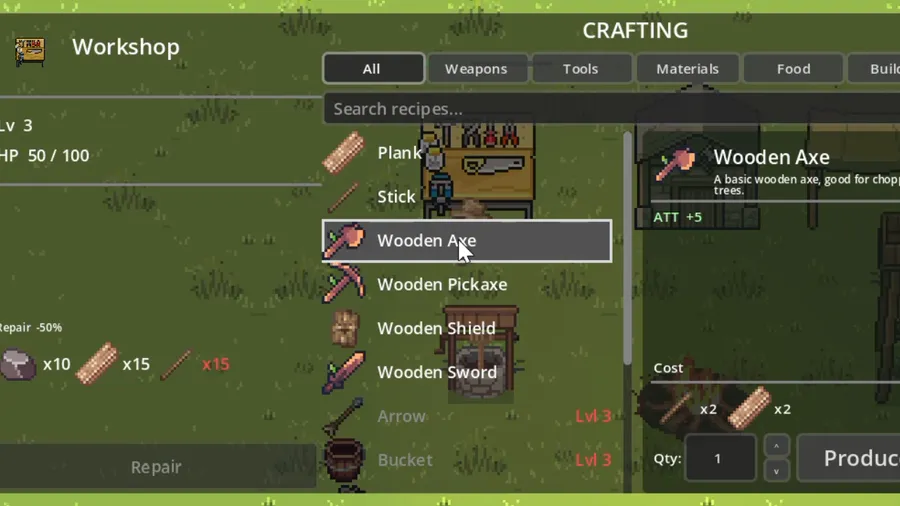Devlog #2 — The Workshop and Crafting System